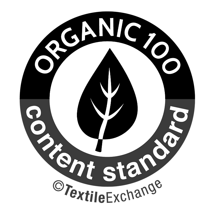 Organic 100 Content Standard : Plus de 95 % de fibres biologiques certifiées, moins de 5 % de fibres additionnelles