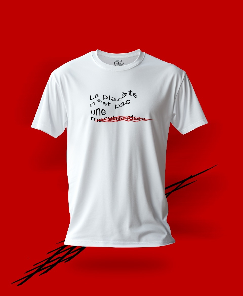 T-shirt non marchandise : La planète n'est pas une marchandise