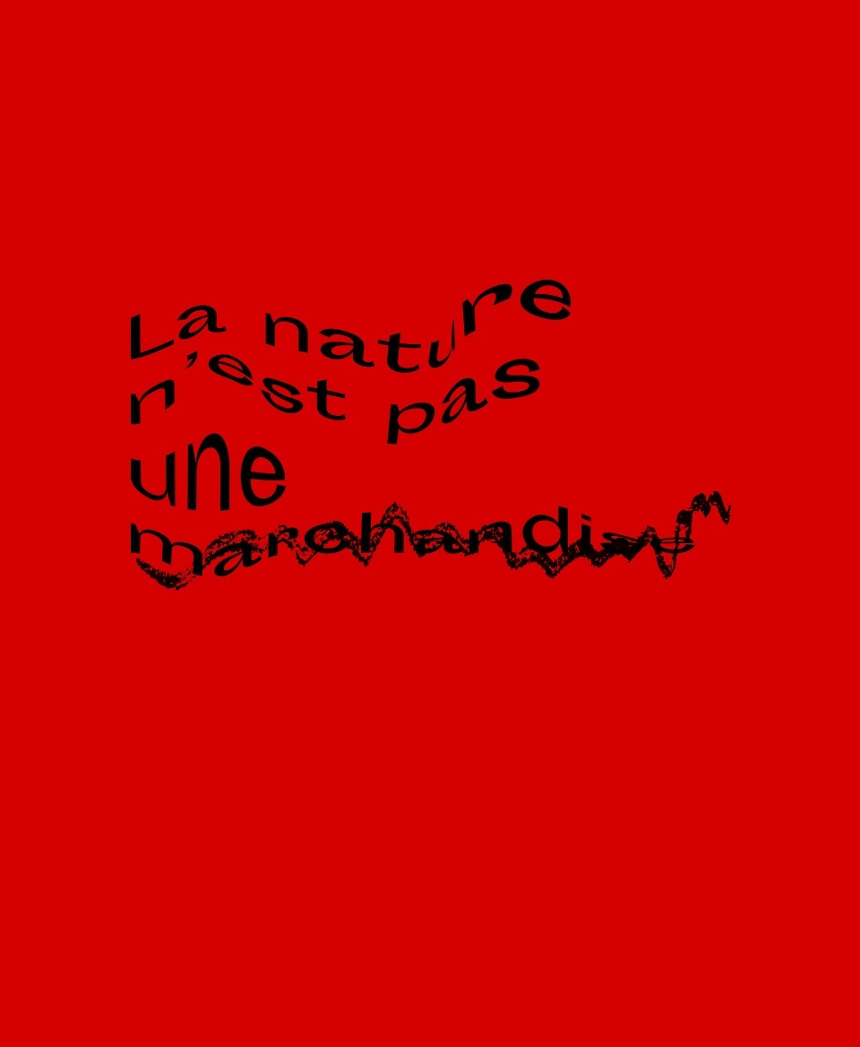 T-shirt non marchandise : La nature n’est pas une marchandise