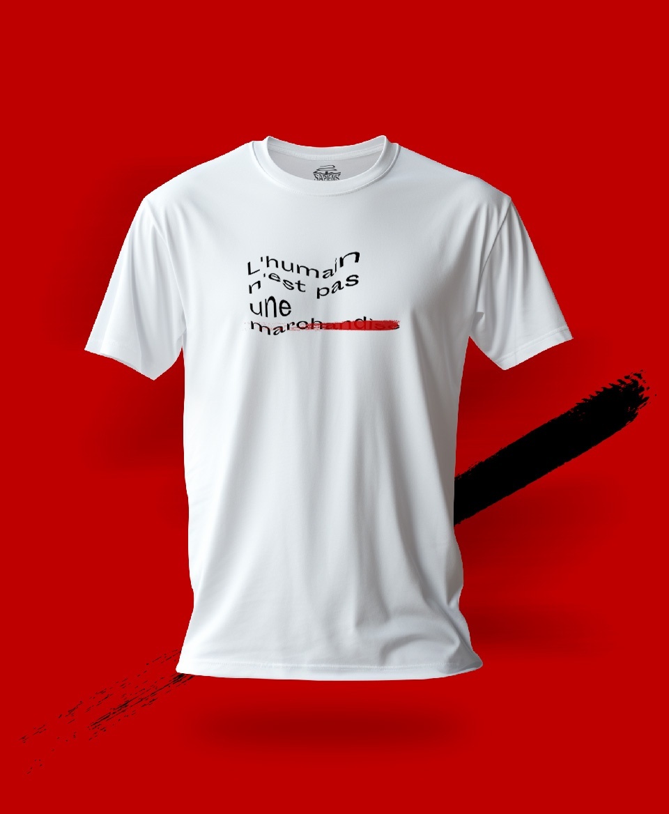T-shirt non marchandise : L'humain n'est pas une marchandise