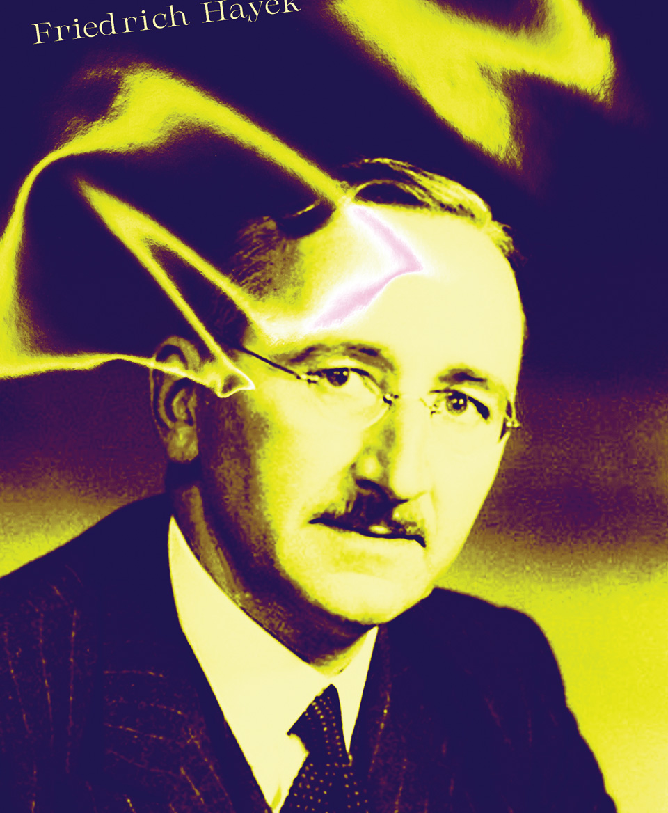 T-shirt économiste : Friedrich Hayek