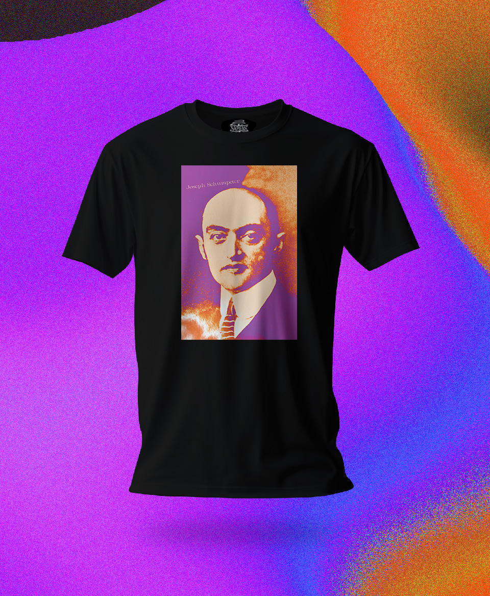 T-shirt économiste : Joseph Schumpeter