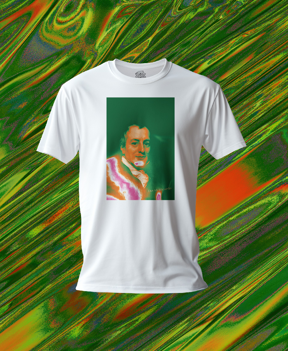 T-shirt économiste : David Ricardo