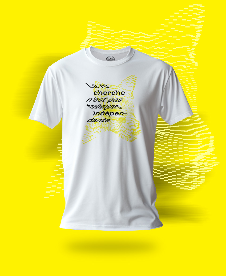 T-shirt Science : La recherche n'est pas toujours indépendante