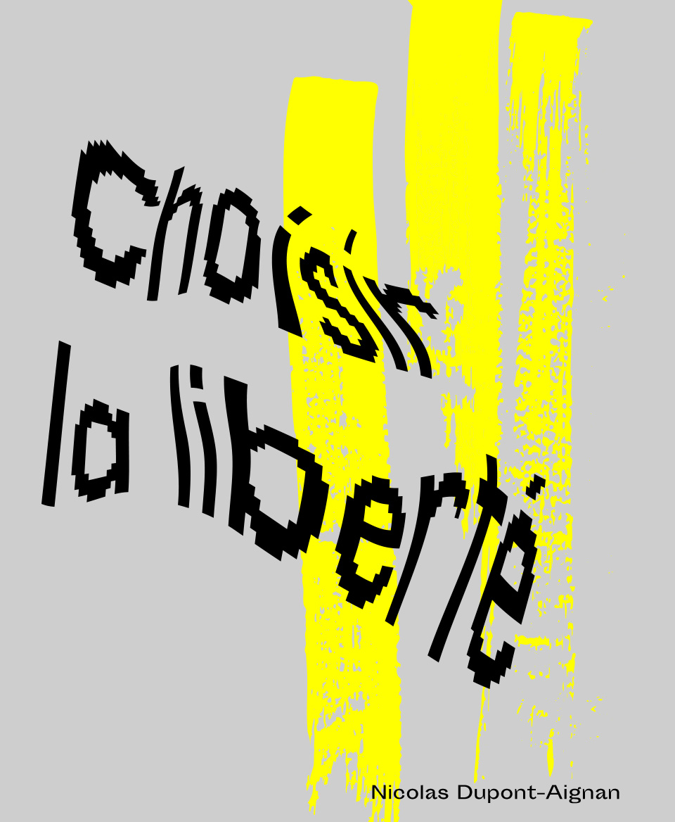 T-shirt Slogan Politique blanc : Choisir la liberté