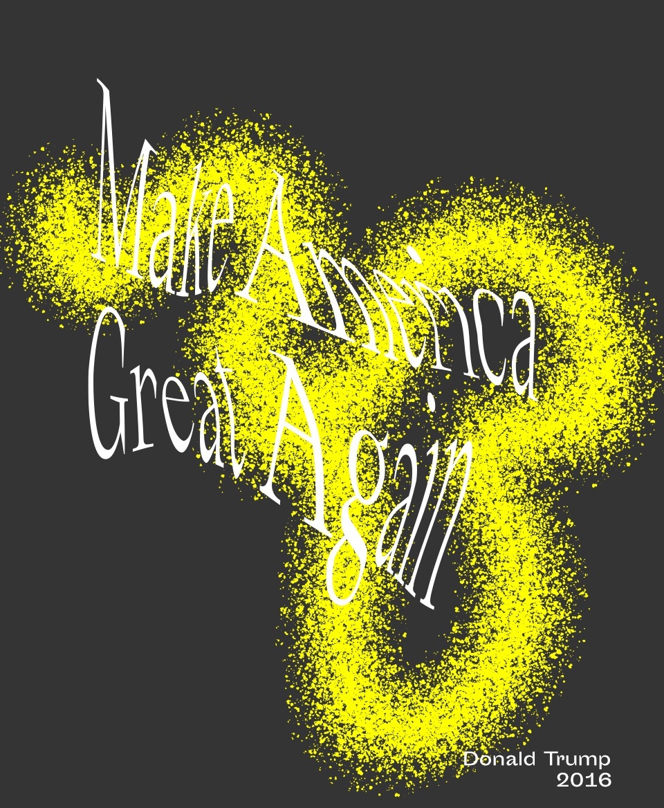 T-shirt Slogan Politique noir : Make America Great Again