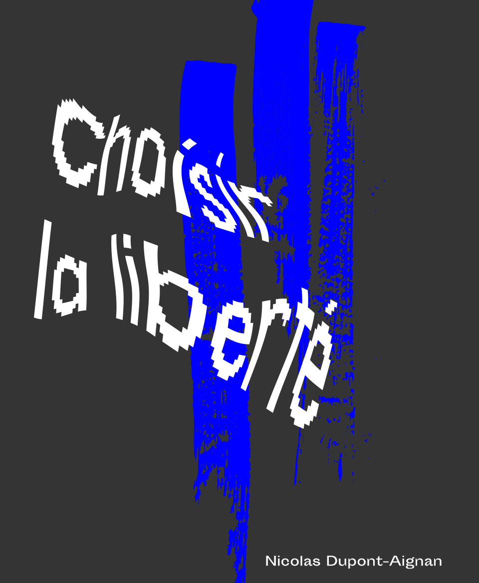 T-shirt Slogan Politique noir : Choisir la liberté 