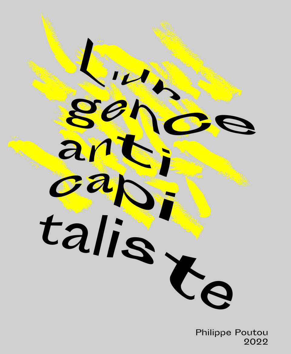 T-shirt Slogan Politique blanc : L'urgence anticapitaliste