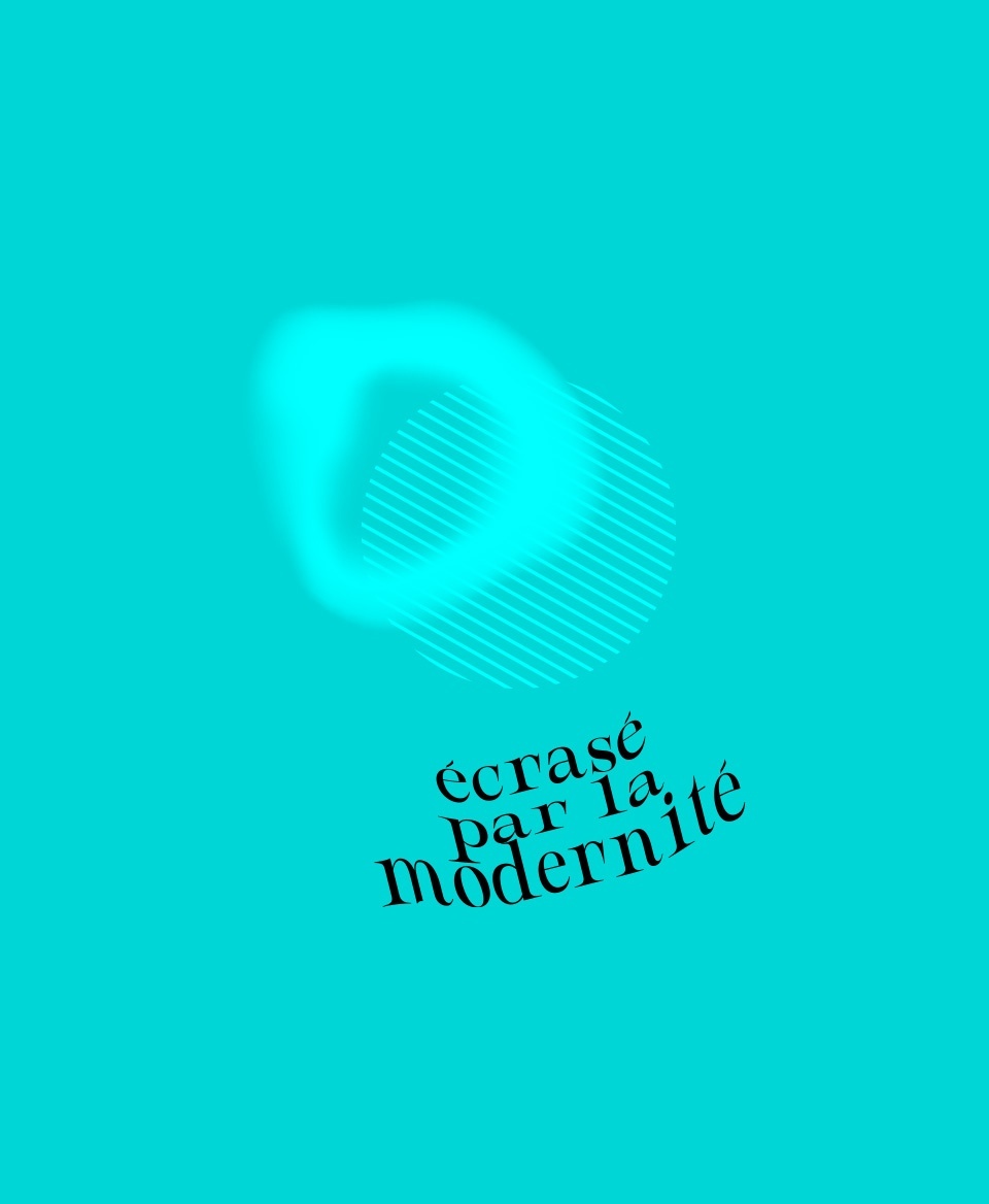 T-shirt Social blanc : Écrasé par la modernité