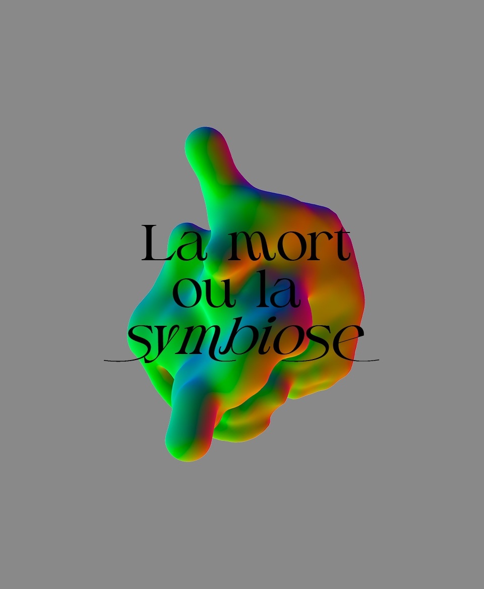 T-shirt Social blanc : La mort ou la symbiose