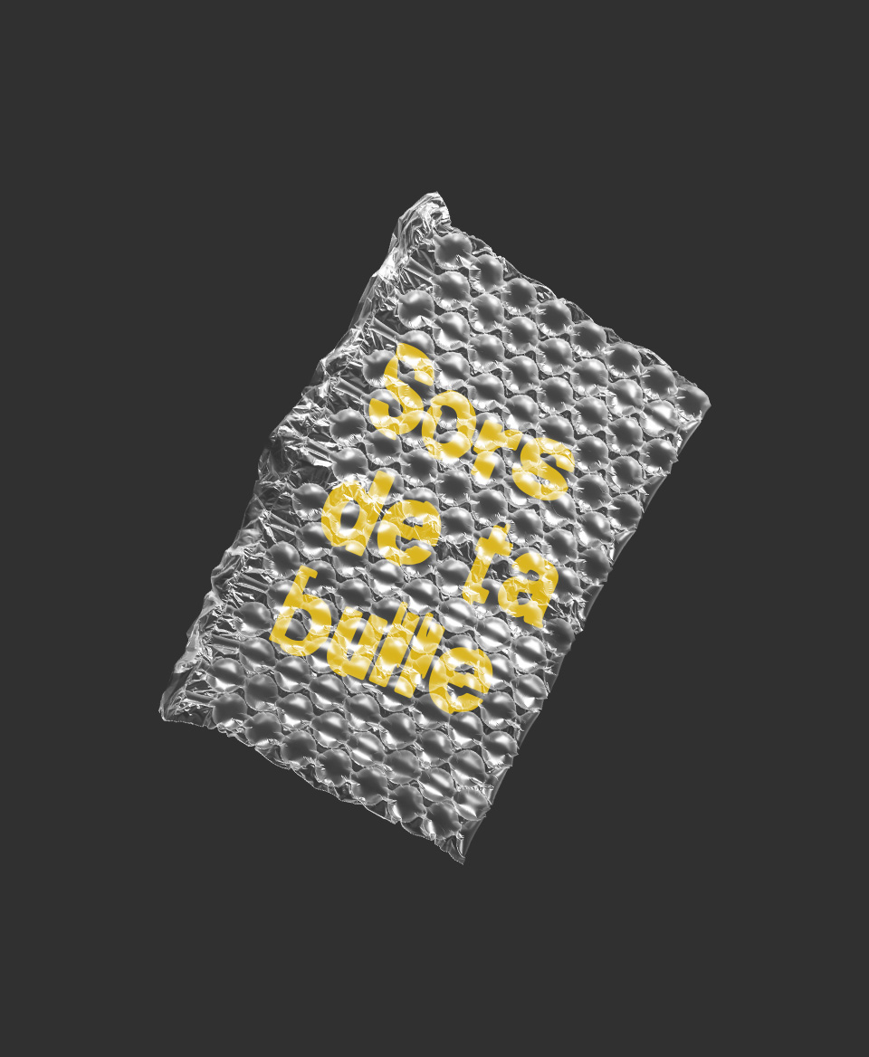 T-shirt Social noir : #Sors de ta bulle