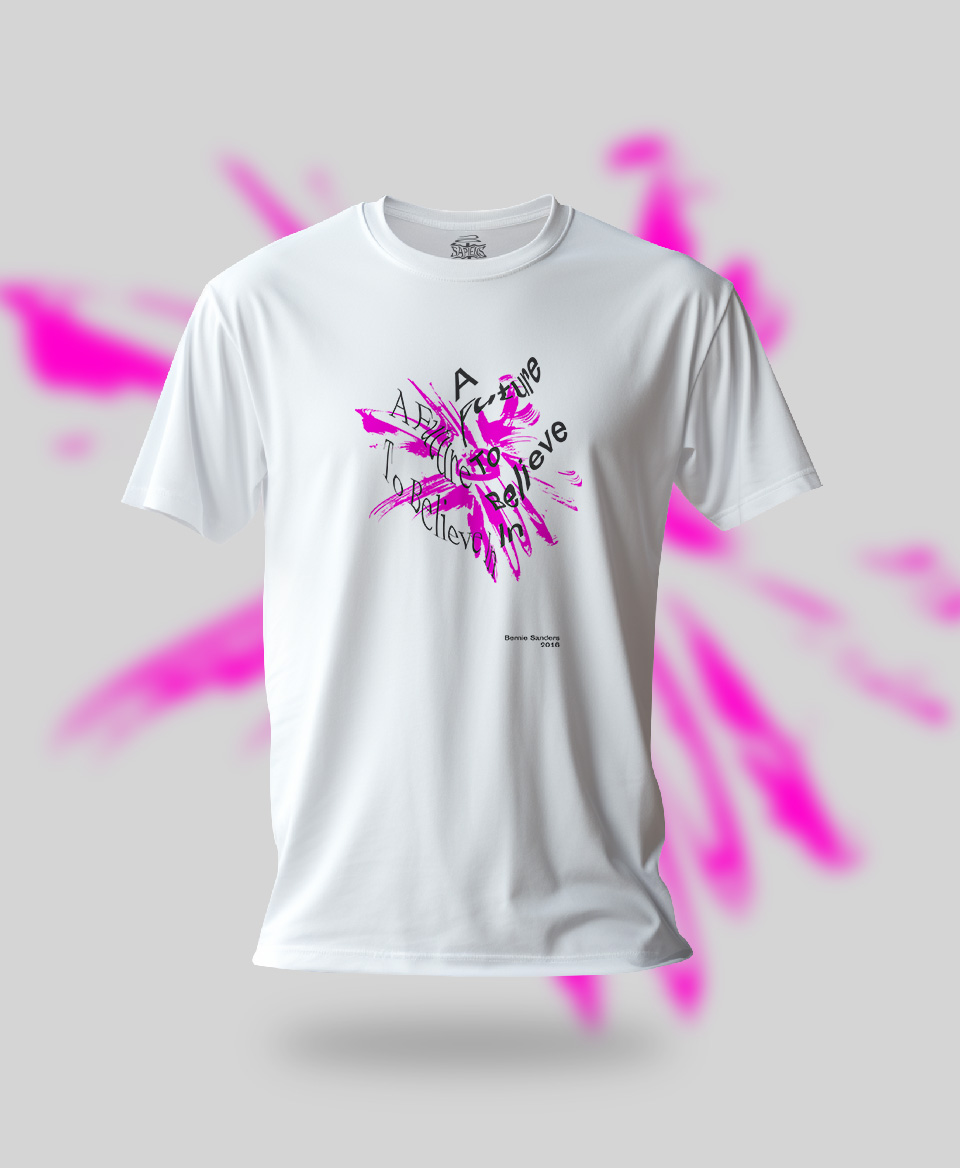 T-shirt Slogan Politique blanc : A Future To Believe In