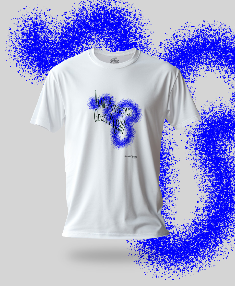 T-shirt Slogan Politique blanc : Make America Great Again 