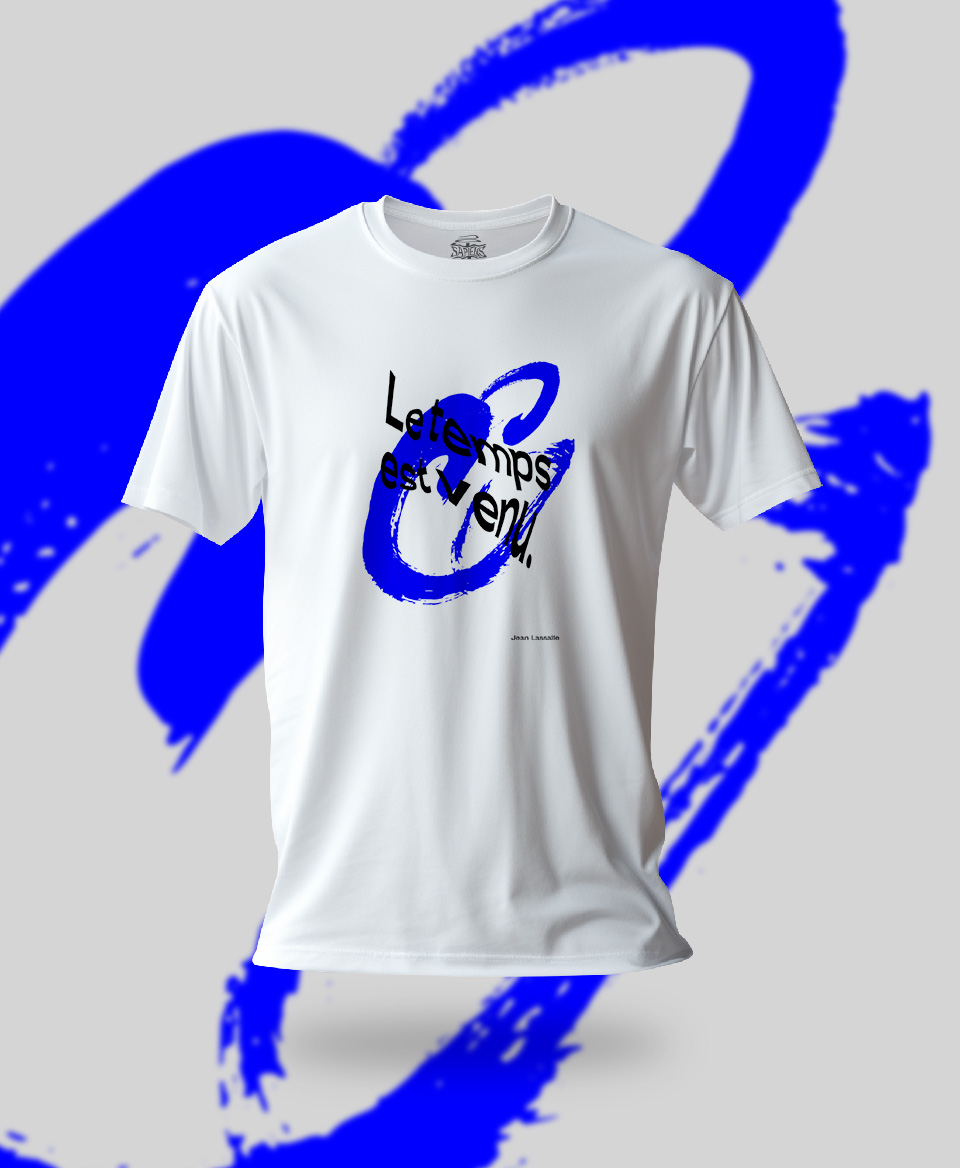 T-shirt Slogan Politique blanc : Le temps est venu.