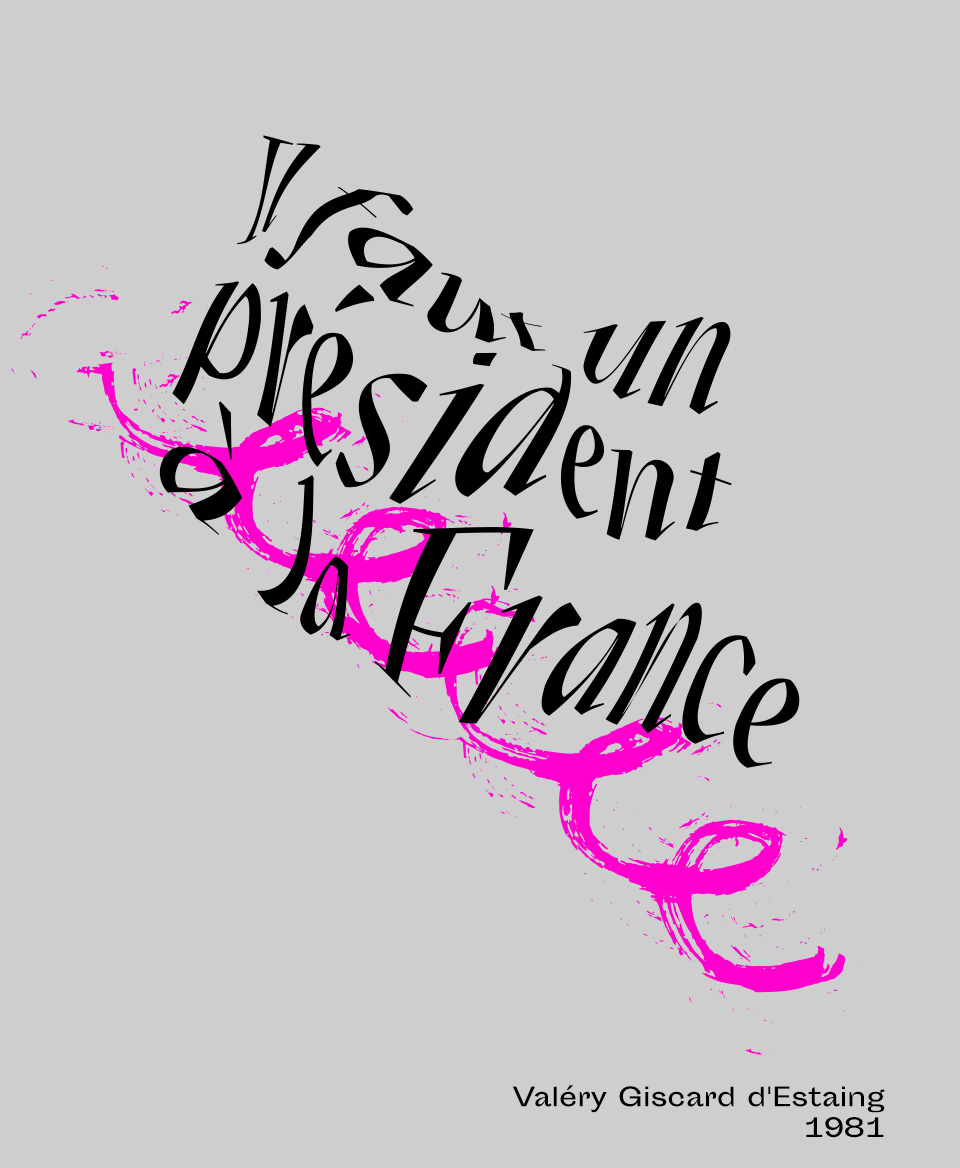 T-shirt Slogan Politique blanc : Il faut un président à la France