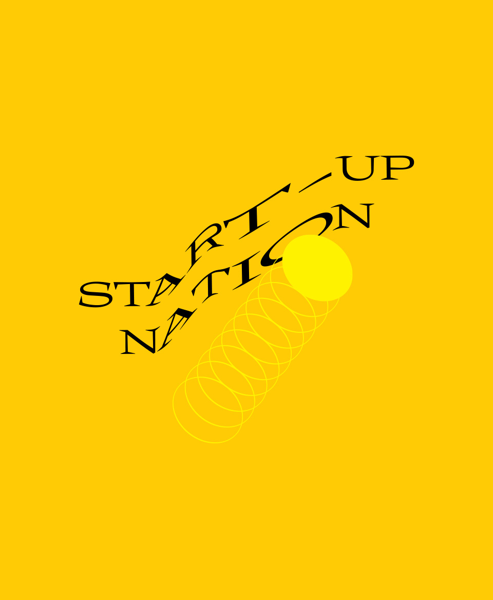 T-shirt Social blanc : Start-up nation