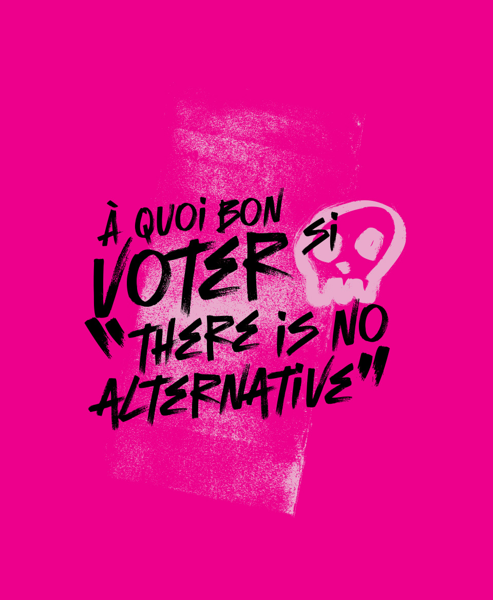 T-shirt Social blanc : À quoi bon voter si 