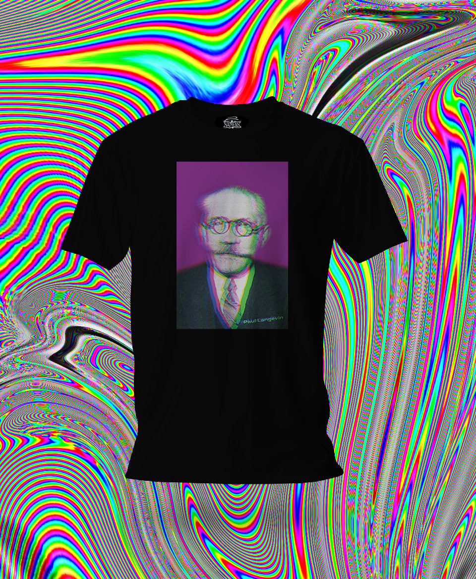 T-shirt Congrès Solvay : Paul Langevin