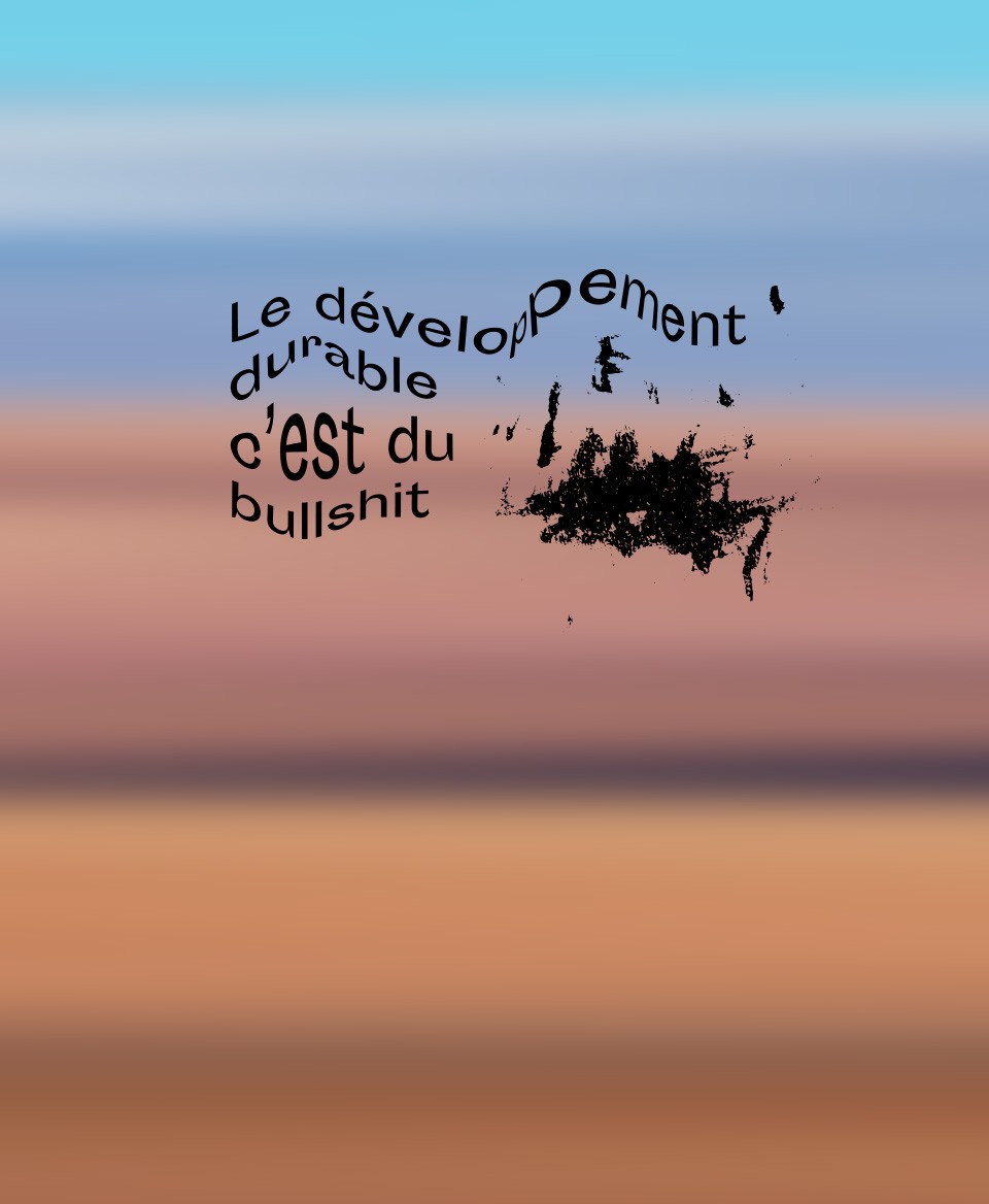 T-shirt #Bullshit : Le développement durable c'est du bullshit