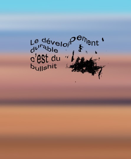 T-shirt #Bullshit : Le développement durable c