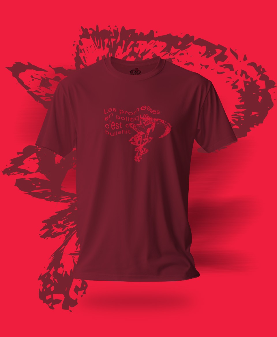 T-shirt #Bullshit: Les promesses en politique c'est du bullshit
