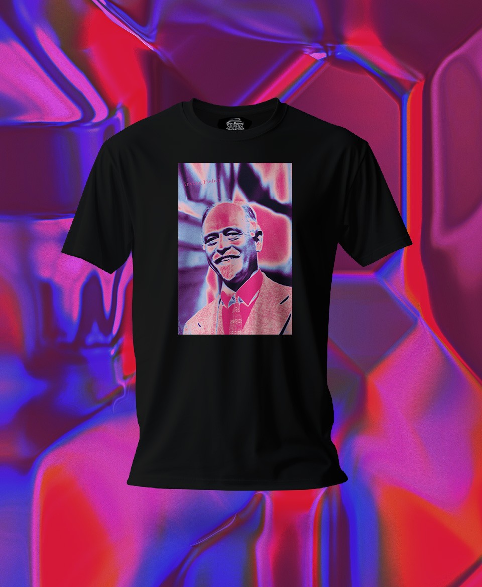 T-shirt économiste : Irving Fisher