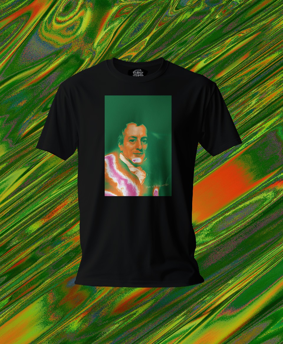 T-shirt économiste : David Ricardo