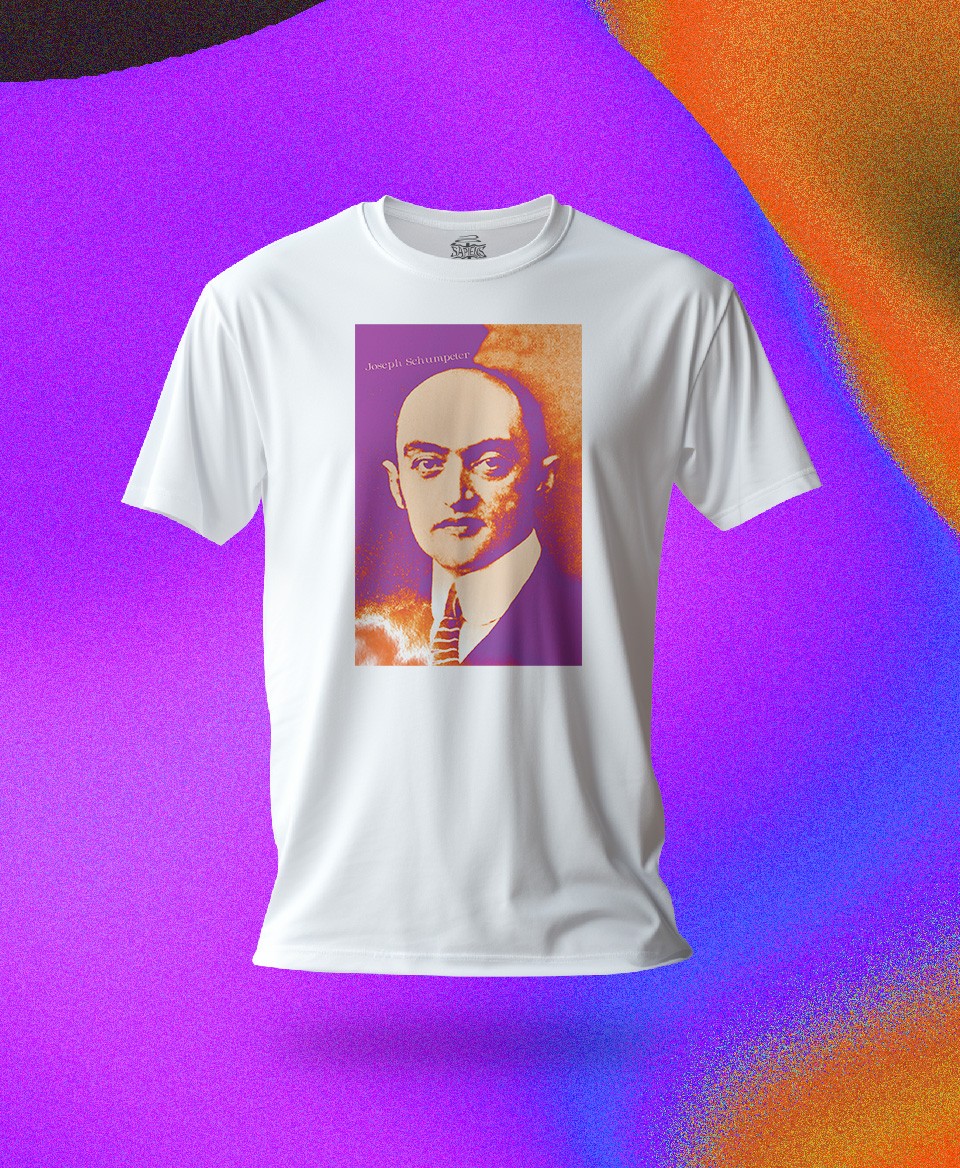 T-shirt économiste : Joseph Schumpeter