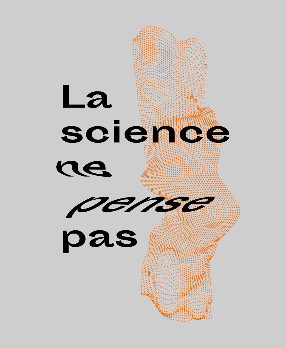 T-shirt Science : La science ne pense pas