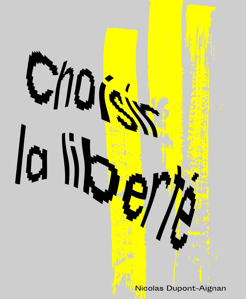 T-shirt Slogan Politique blanc : Choisir la liberté