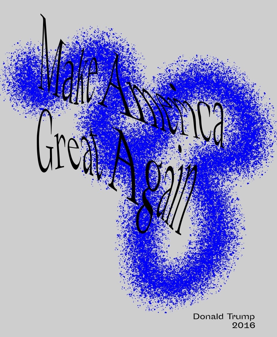 T-shirt Slogan Politique blanc : Make America Great Again 