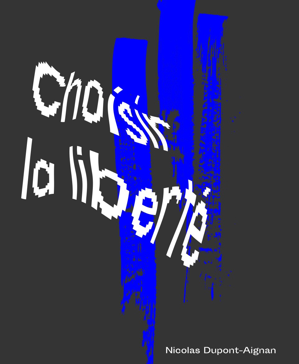 T-shirt Slogan Politique noir : Choisir la liberté 