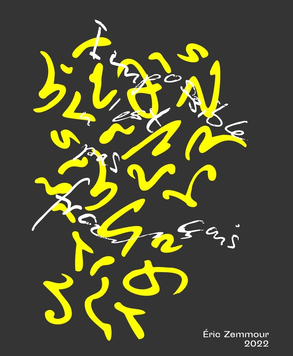 T-shirt Slogan Politique noir : Impossible n'est pas français