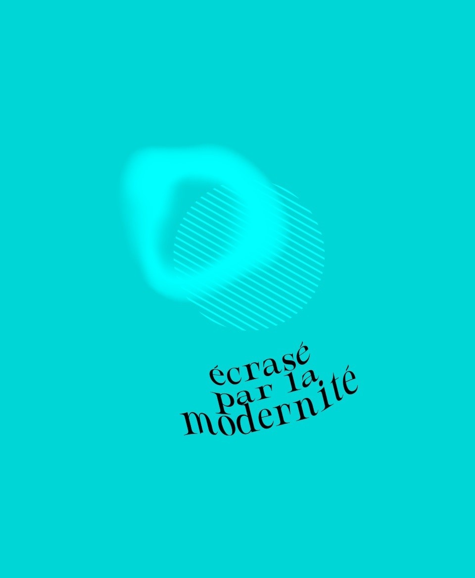 T-shirt Social blanc : Écrasé par la modernité