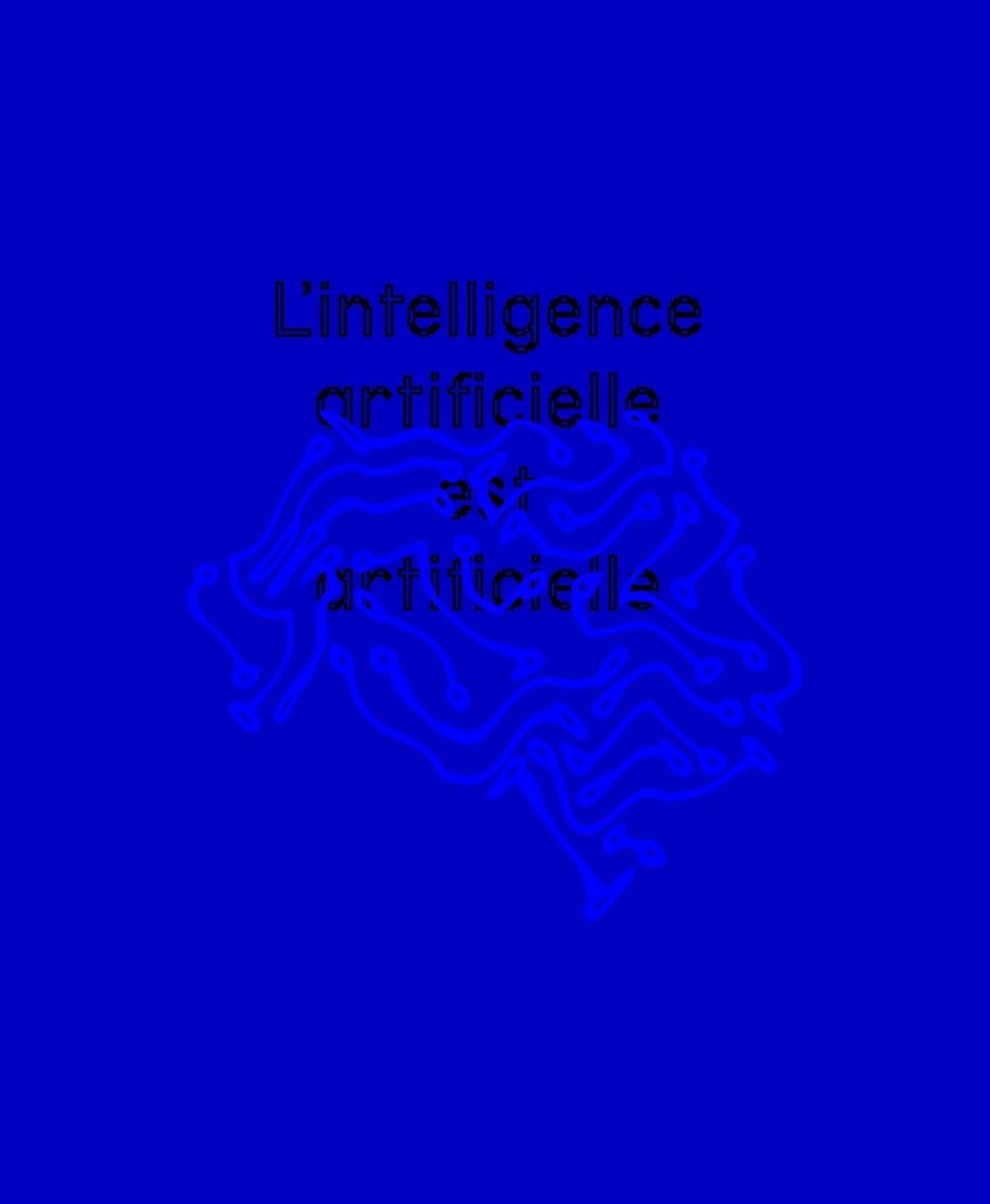 T-shirt Social blanc : L'intelligence artificielle est artificielle