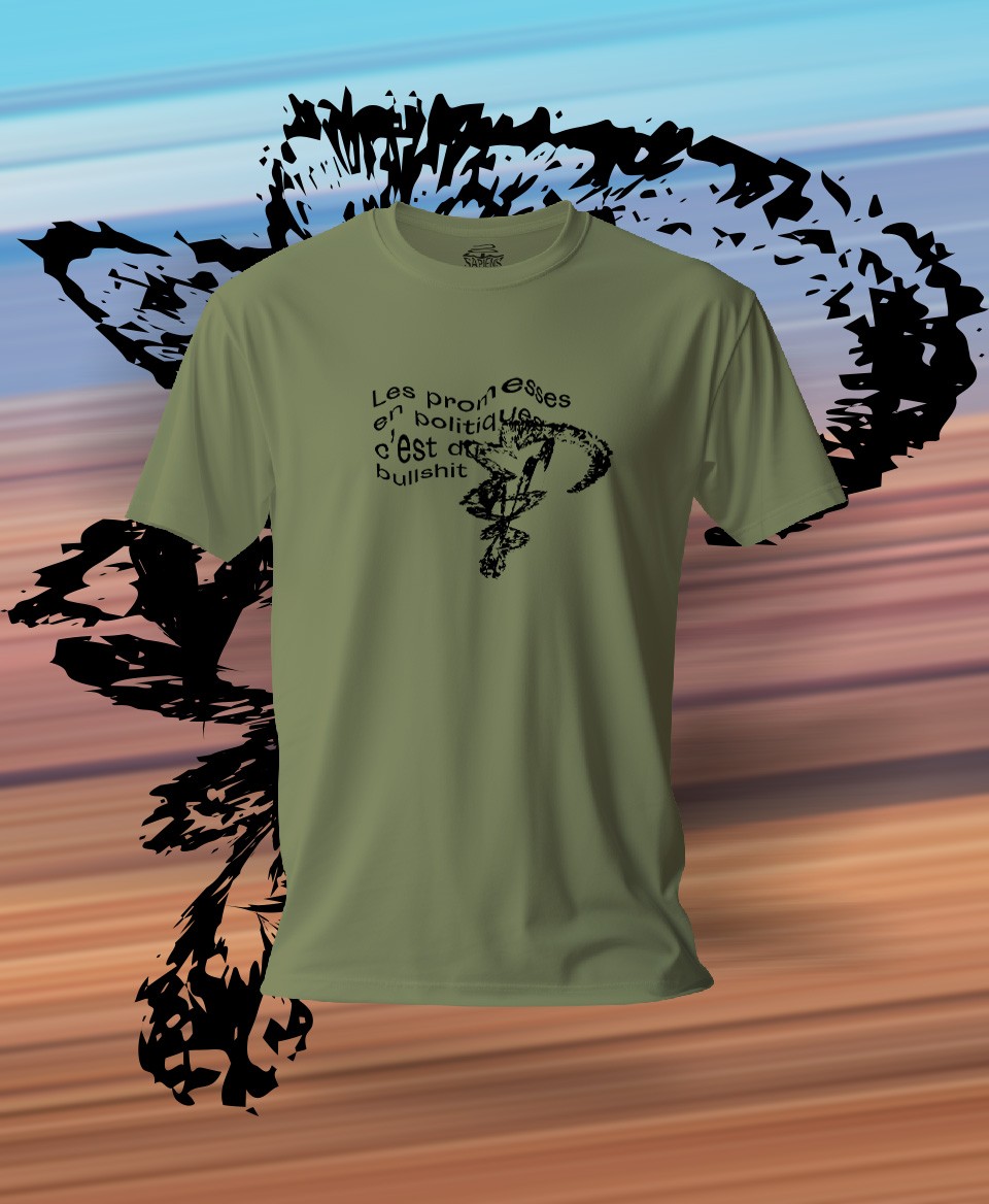 T-shirt #Bullshit: Les promesses en politique c'est du bullshit