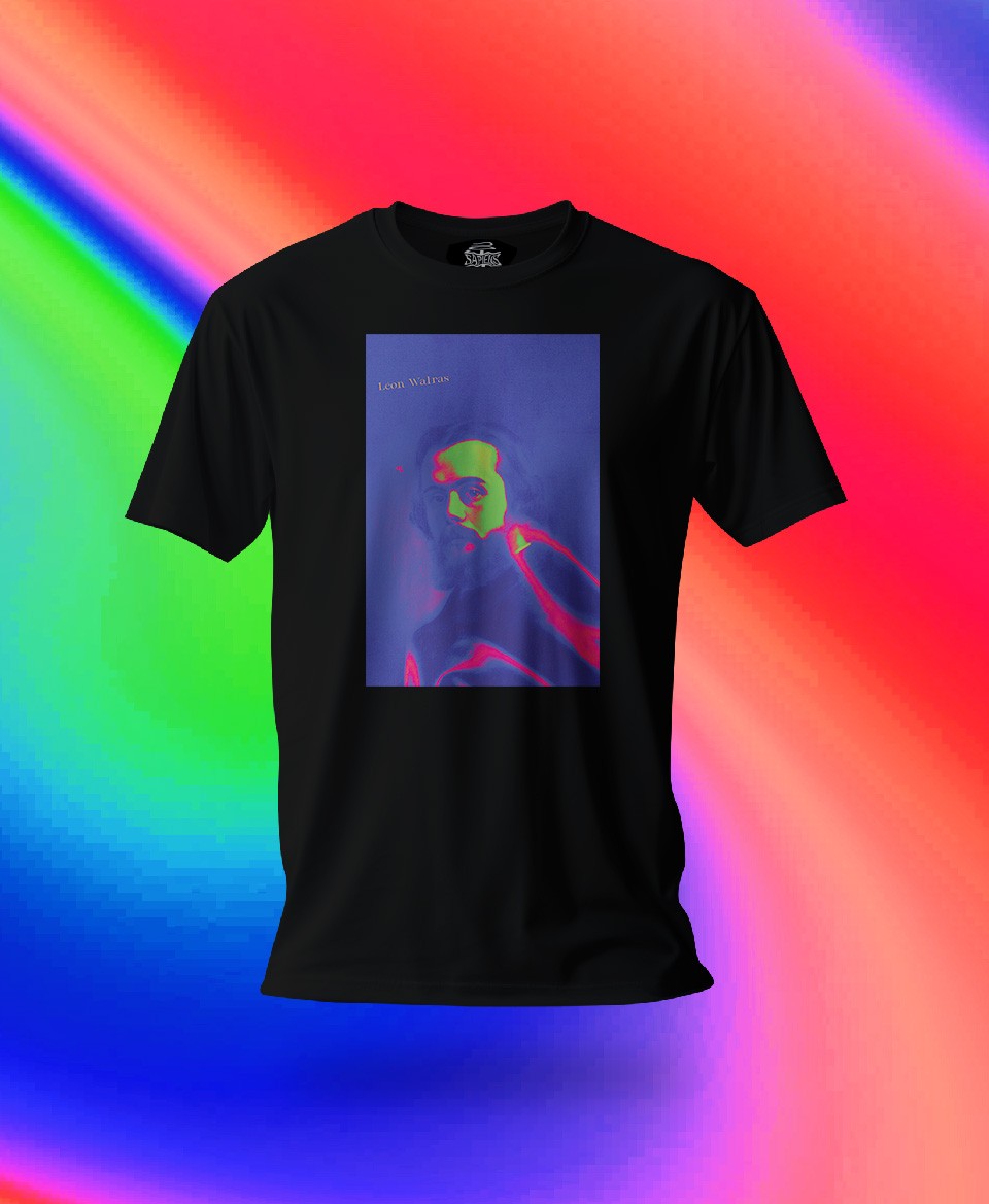 T-shirt économiste : Léon Walras