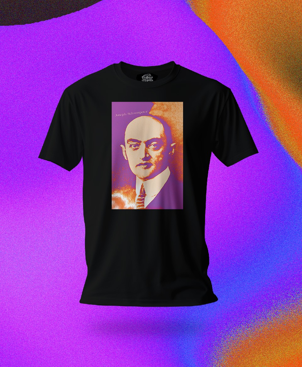 T-shirt économiste : Joseph Schumpeter