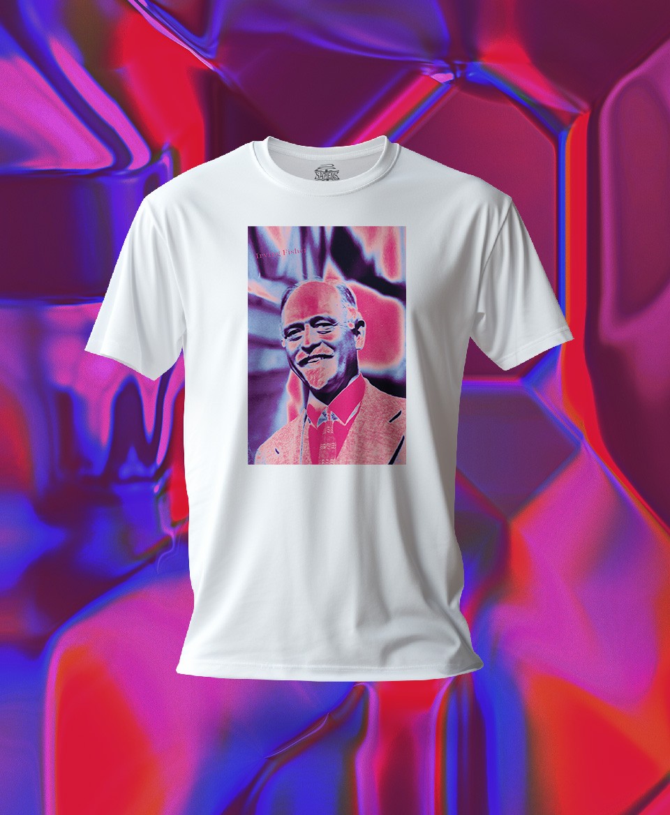 T-shirt économiste : Irving Fisher