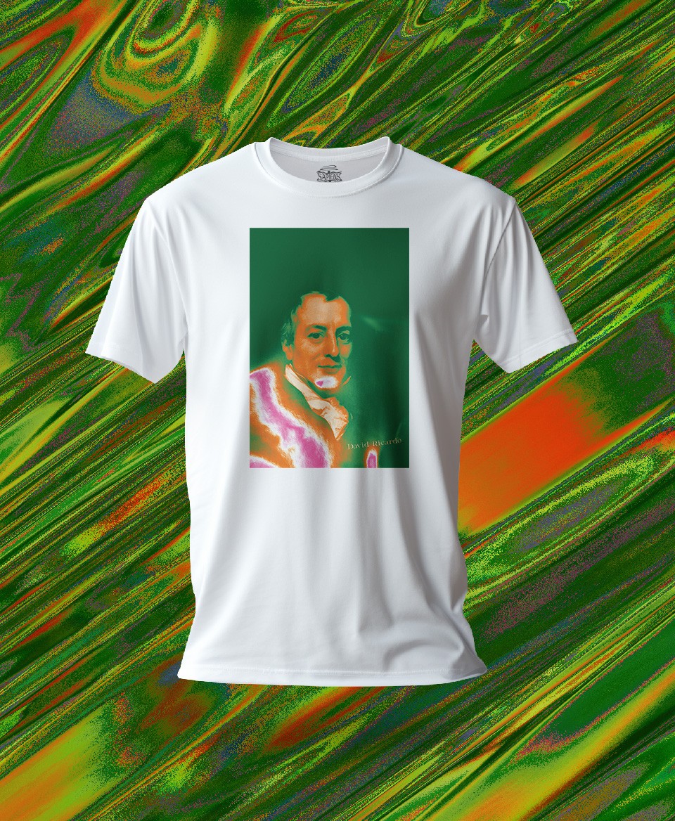 T-shirt économiste : David Ricardo